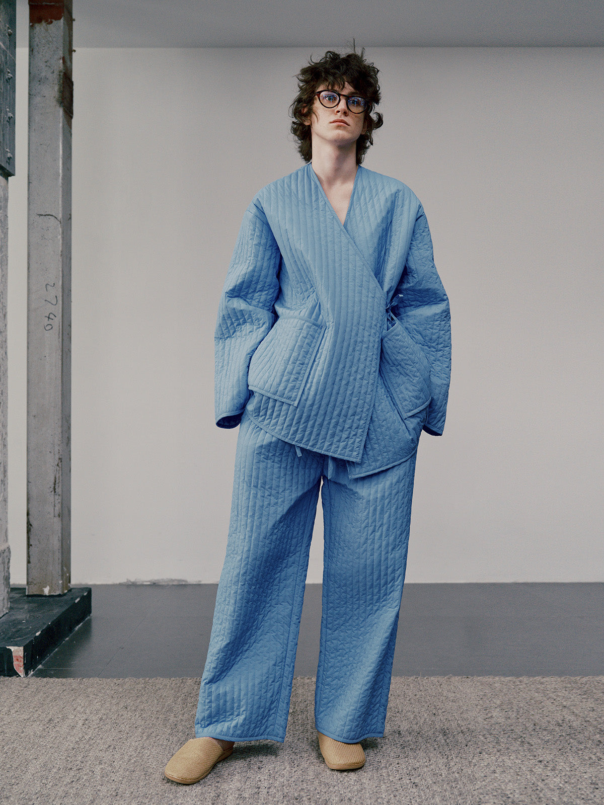 Blue Daoist Robe Top