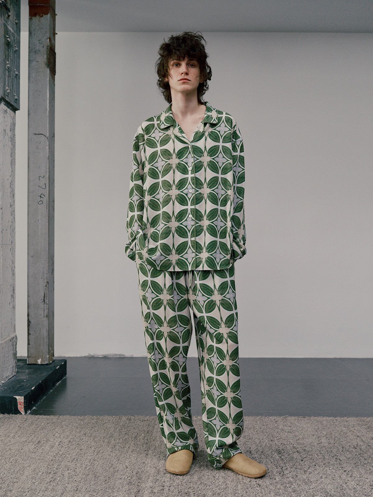 Green Coin Long-sleeved Shirt