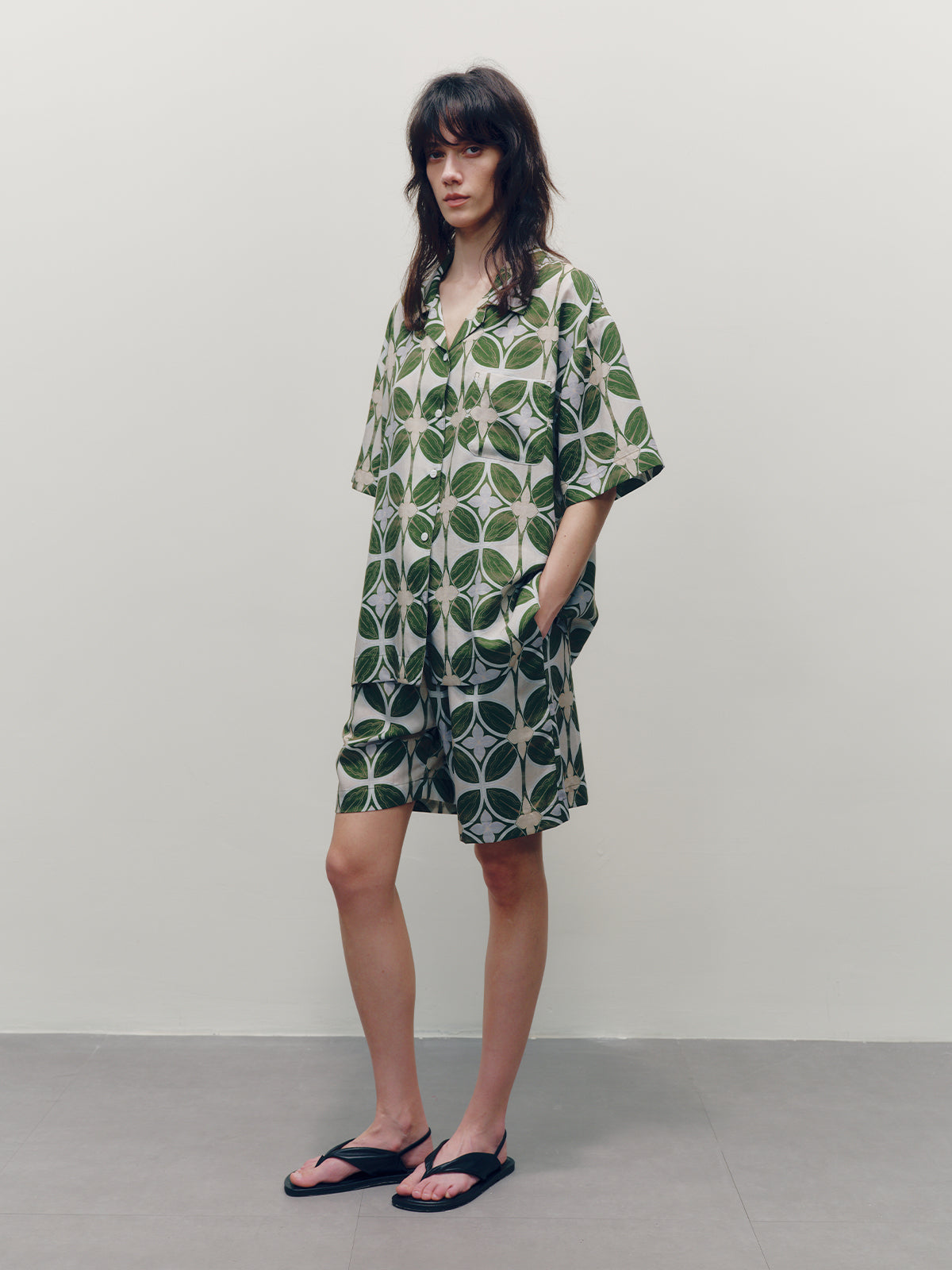 Green Coin Short-sleeved Shirt