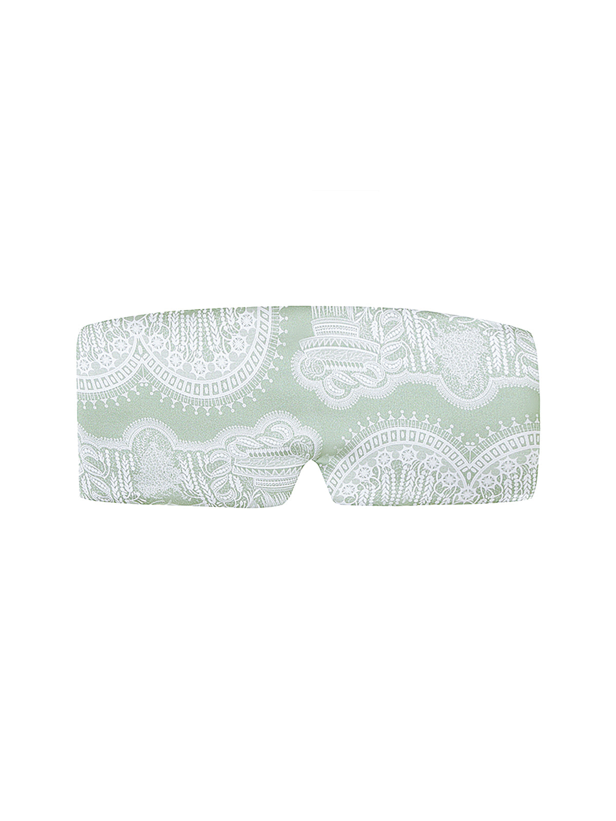 Big Sleep Mask ｜Plain green Penjor Lace