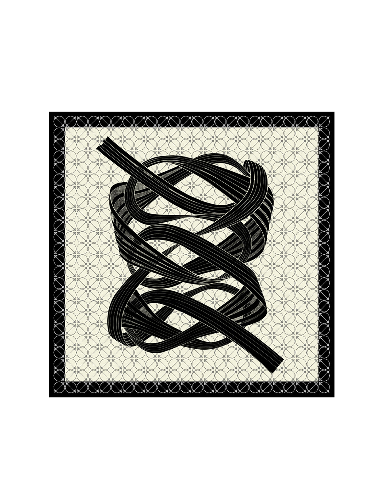 Infinite Twisting Print Scarf