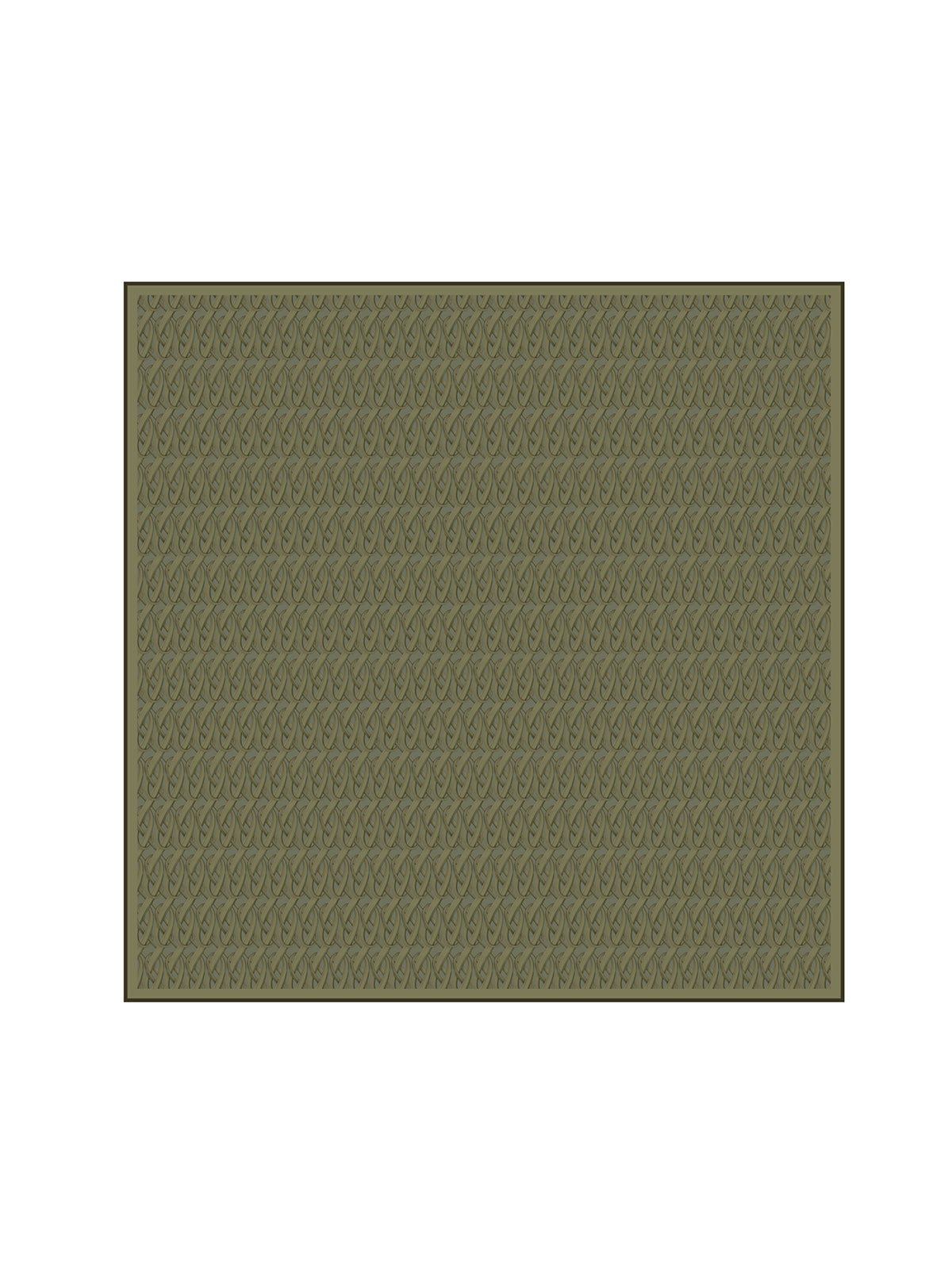 Infinite Twisting Print Scarf - Cedar Green