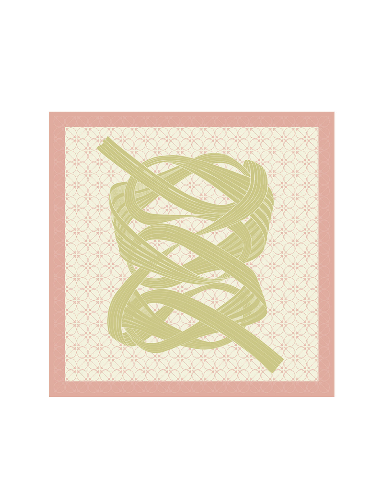 Infinite Twisting Print Scarf