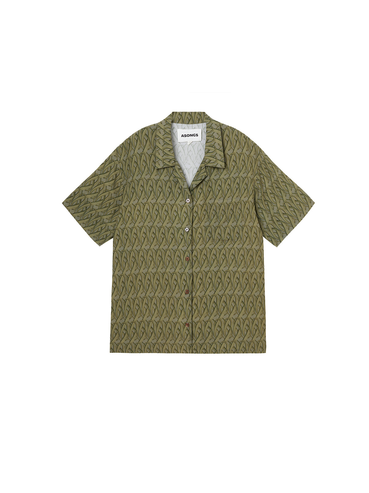 Cedar Green Infinite Twisting Short-sleeved Shirt