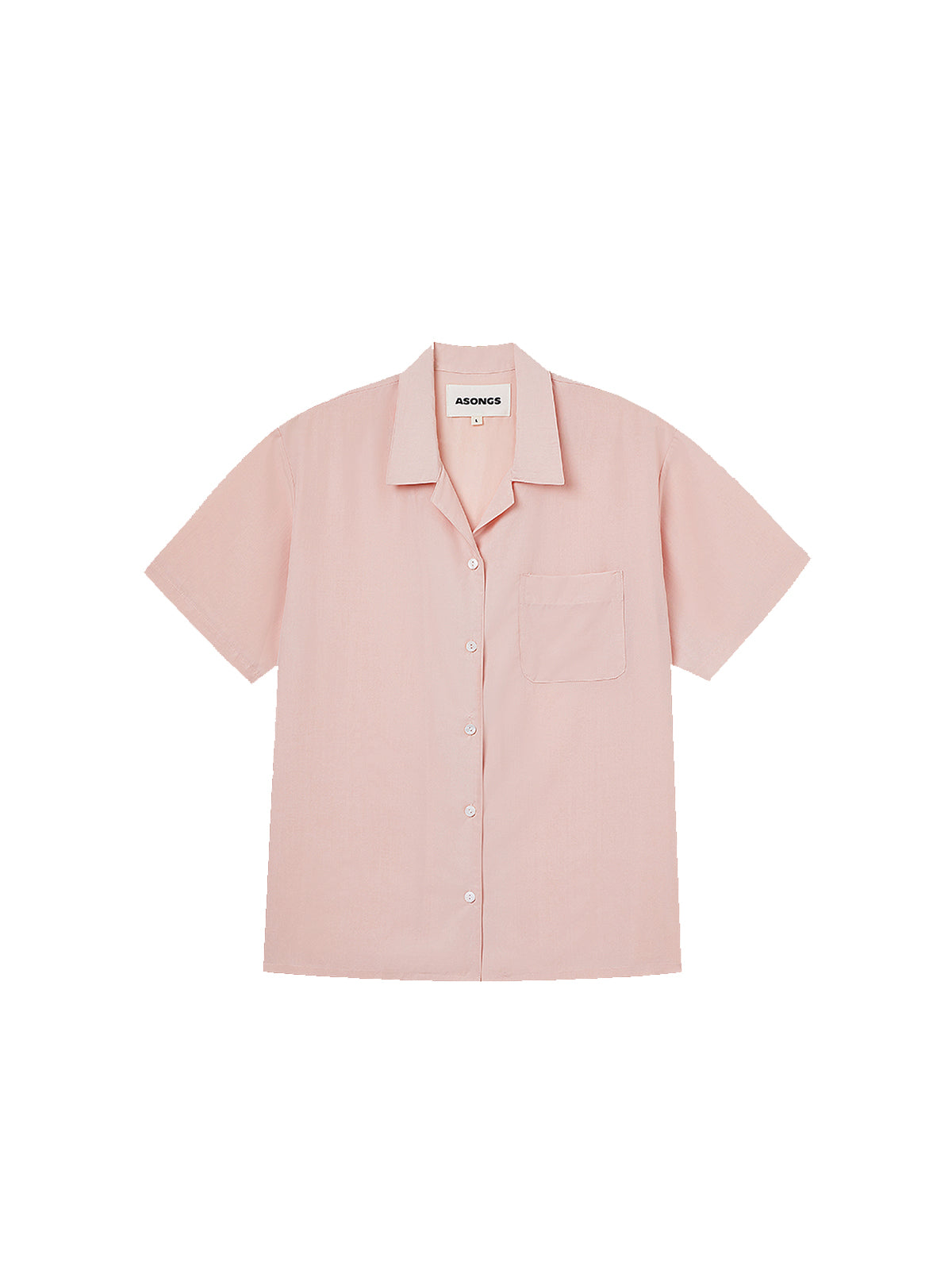 Peach Pink Short-sleeved Shirt