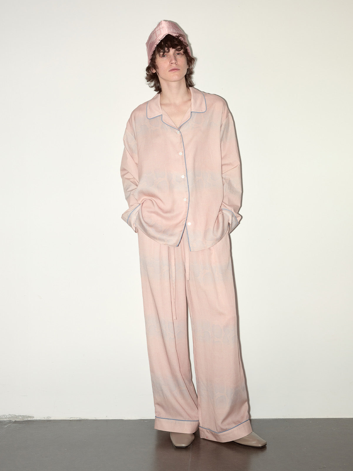 Cherry Blossom Pink Subtle Snake Pants