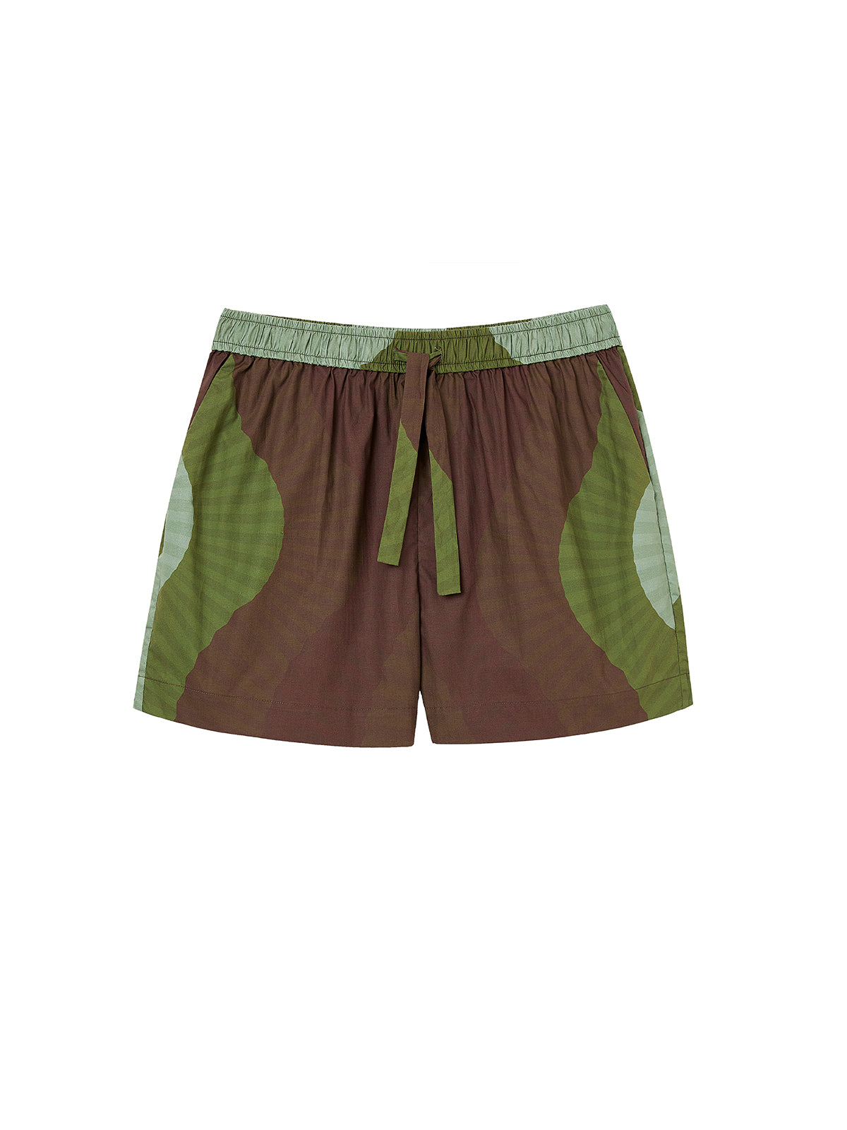Green - Brown Infinite Fold Shorts